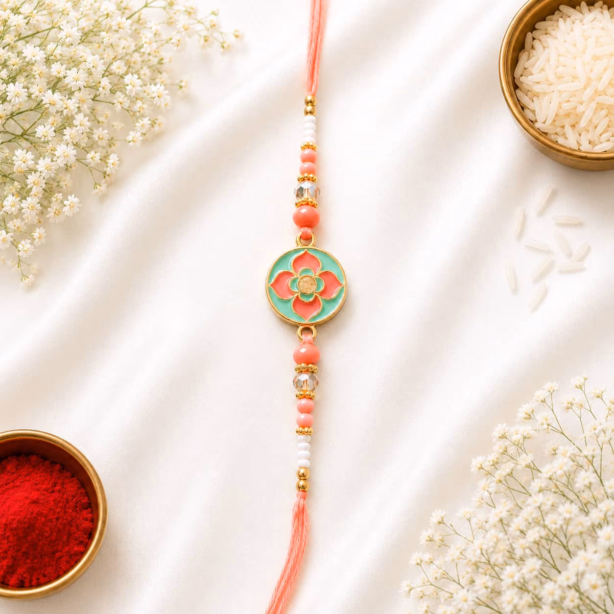 Blush Garden Designer Rakhi